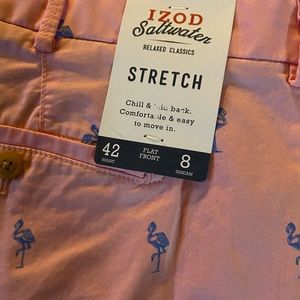 NWT Men’s Izod Pink Flamingo Cargo Short